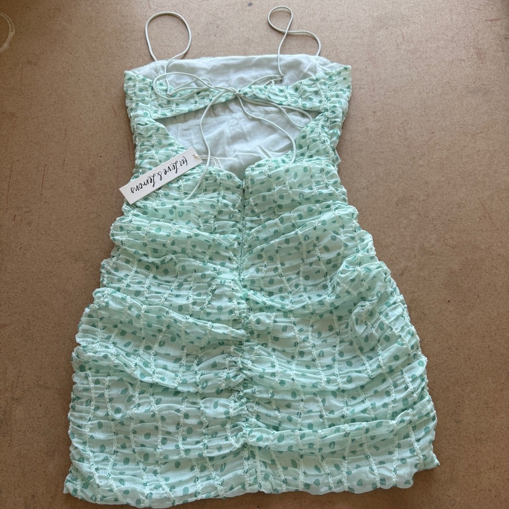 For love and lemons Ruched Dress with Spaghetti Straps